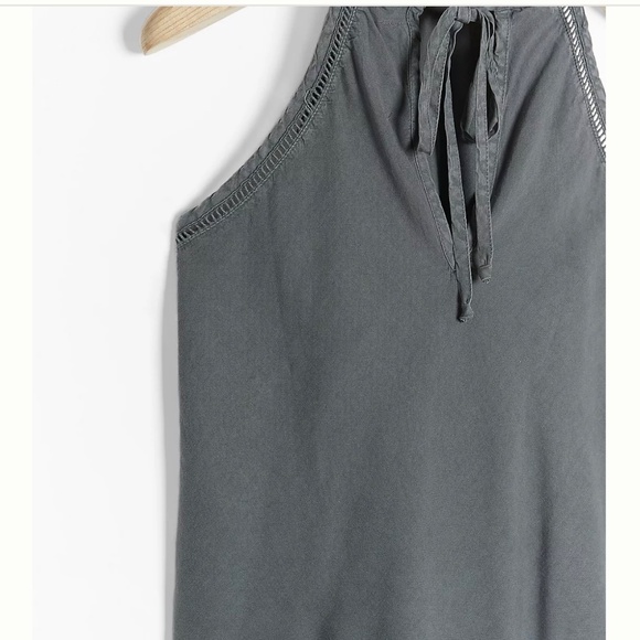 Cloth & Stone Val Halter Blouse in Carbon by Anthropologie - Picture 3 of 8